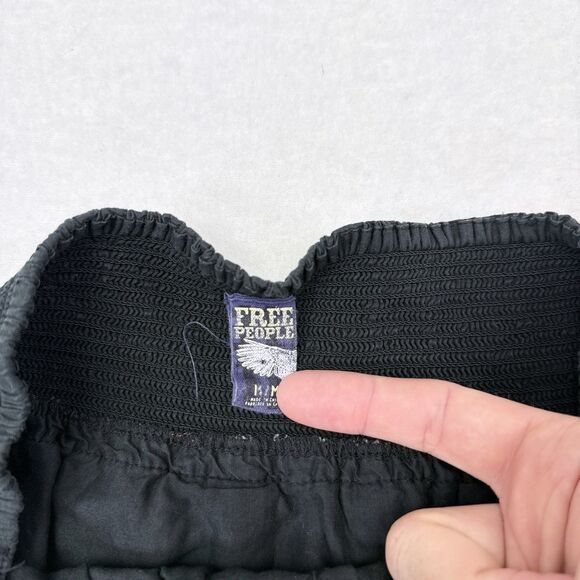 Free People Skirt Size Medium Mini Flowy Elastic Waist Pull On Geometric Art - Picture 6 of 9